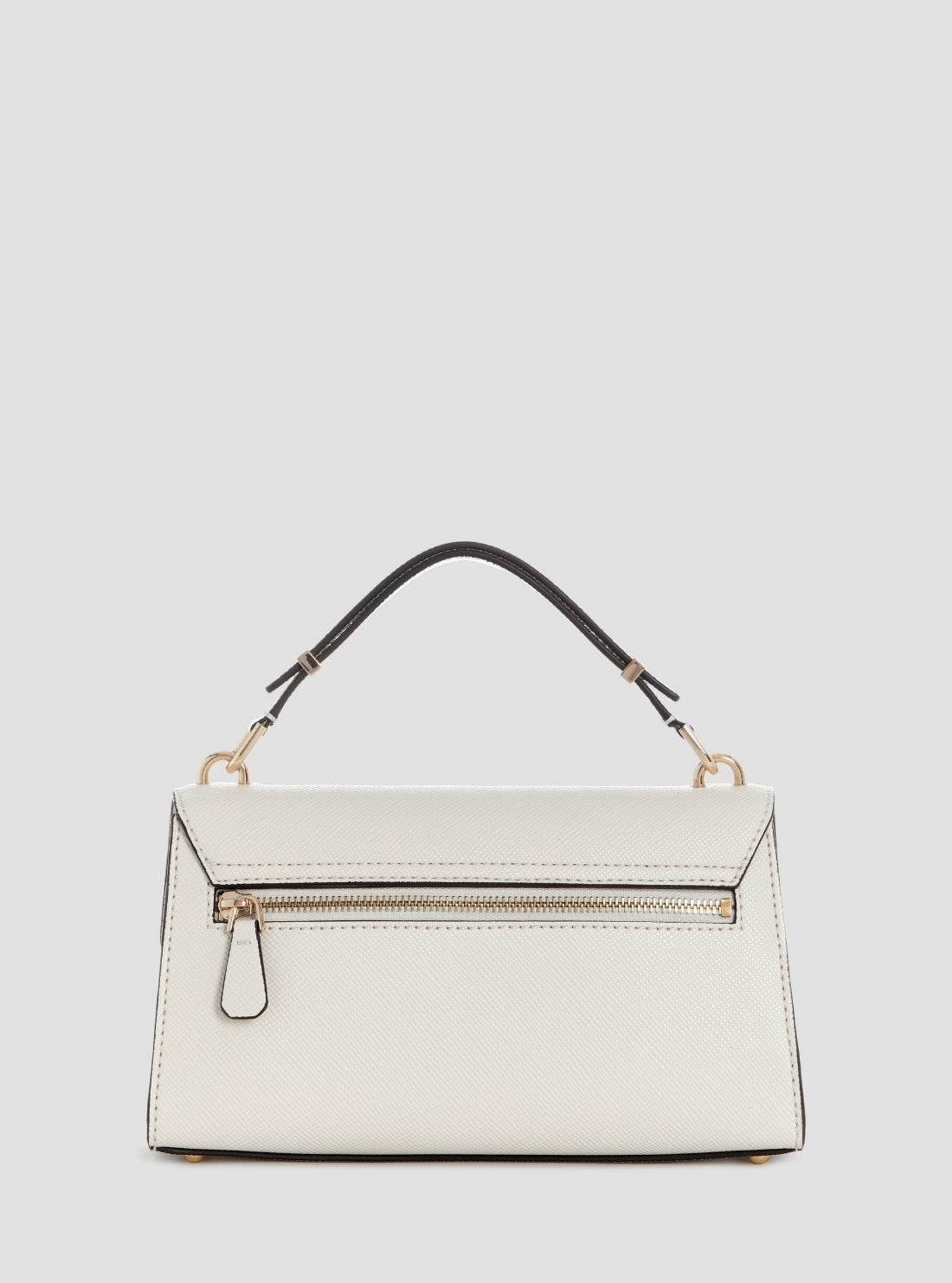 GUESS Womens White Patsie Top Handle Flap Bag ZG991920 Back View