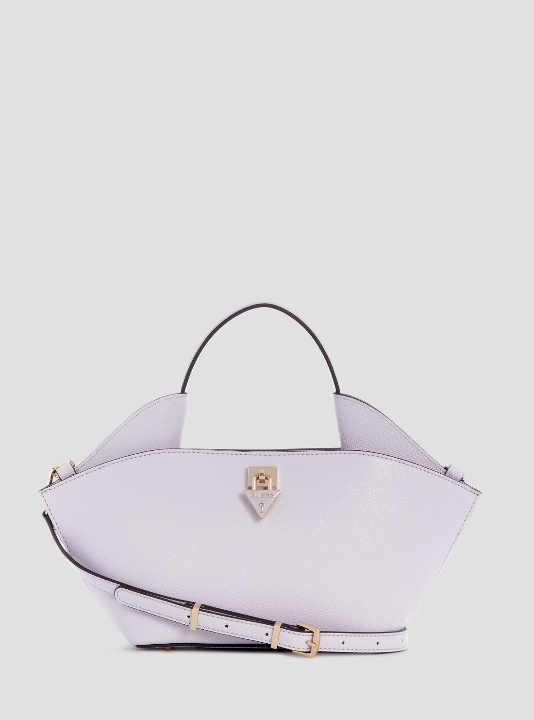 GUESS Womens Purple Patsie Mini Tote Bag ZG991975 Front View