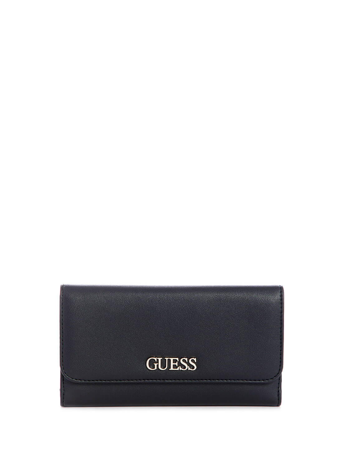 Black Alby Organiser Large Wallet | GUESS Women's Handbags | front view