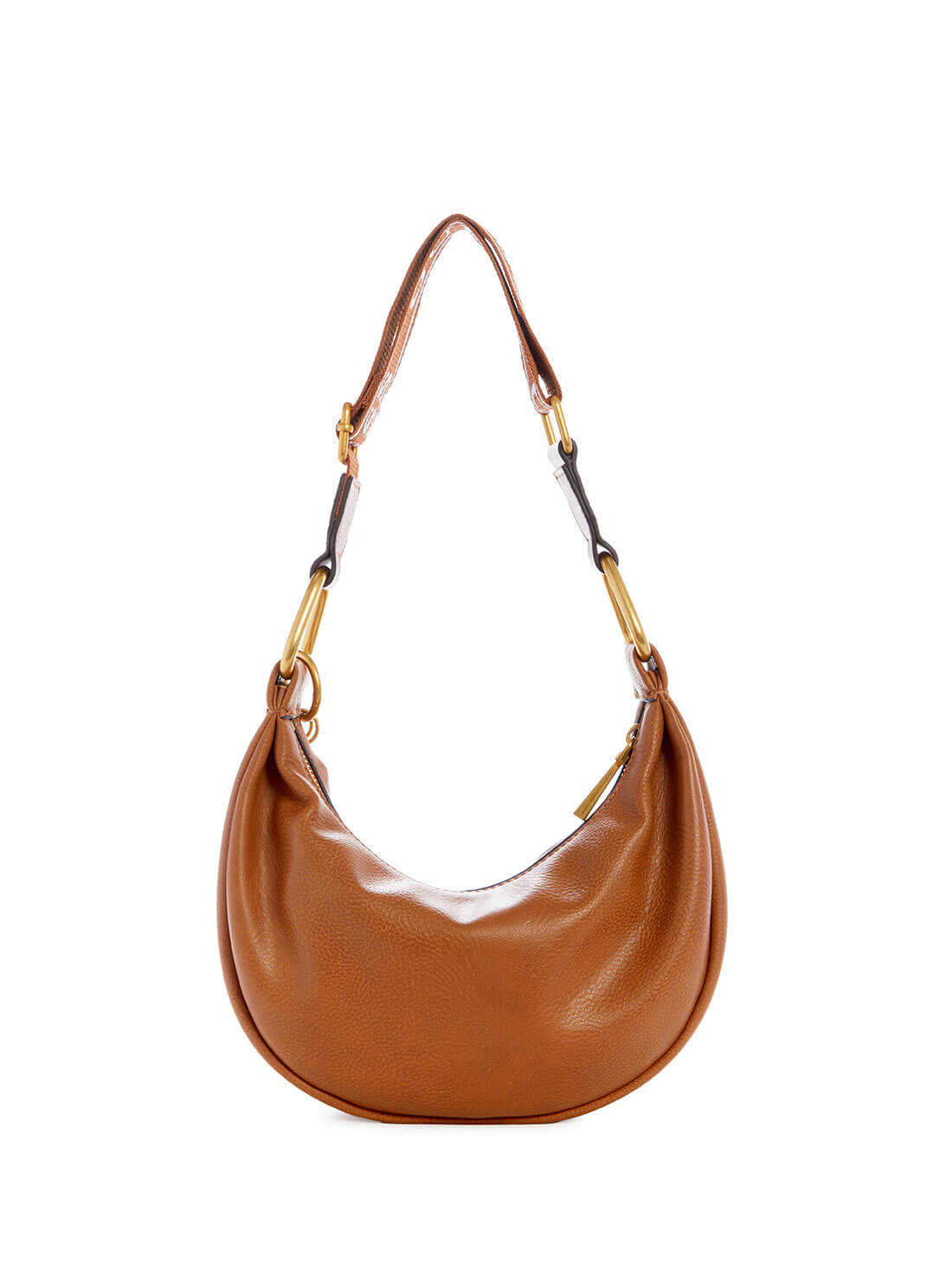 Tan Natalya Mini Hobo Shoulder Bag | GUESS Women's Handbags | back view