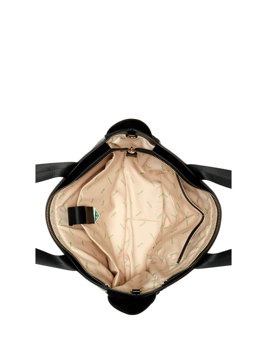 Eco Black Gemma Travel Tote Bag | GUESS Women's Handbags | inside view