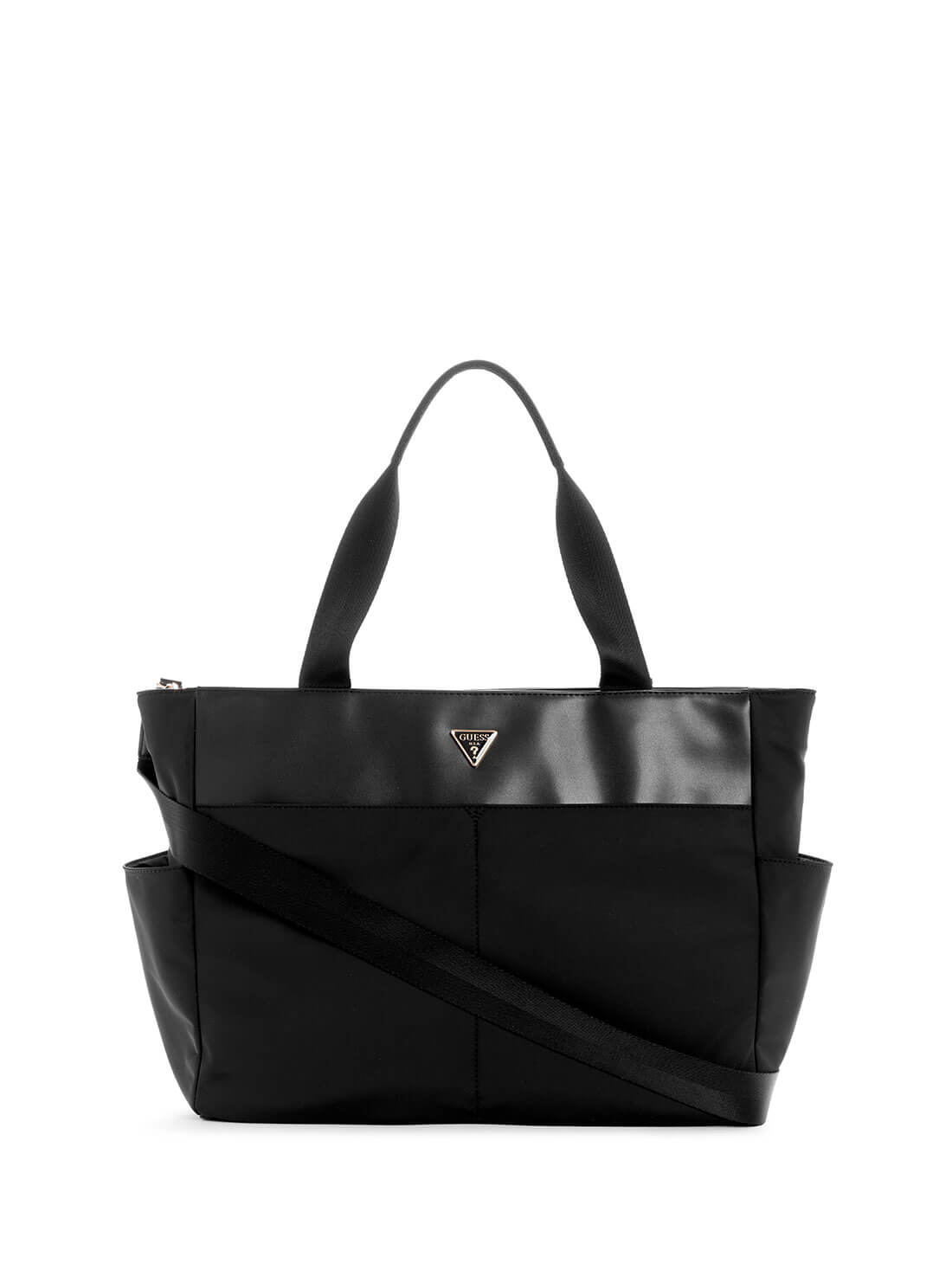 Eco Black Gemma Travel Tote Bag | GUESS Women's Handbags | front view