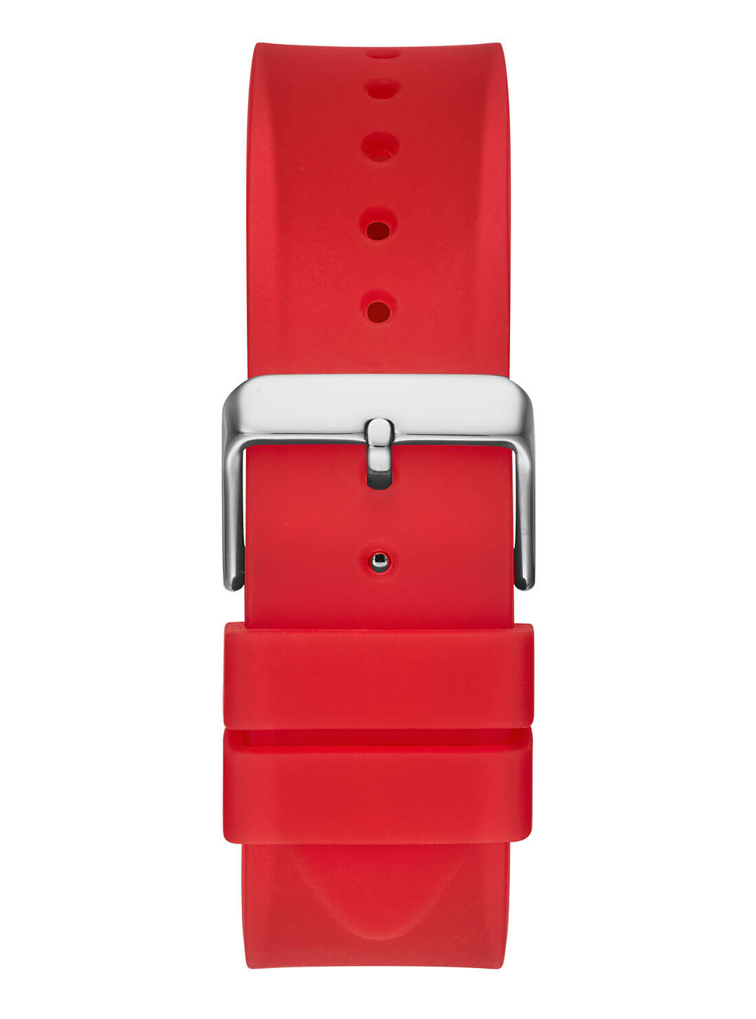 Red Phoenix Transparent Silicone Watch | GUESS Men's Watches | back view