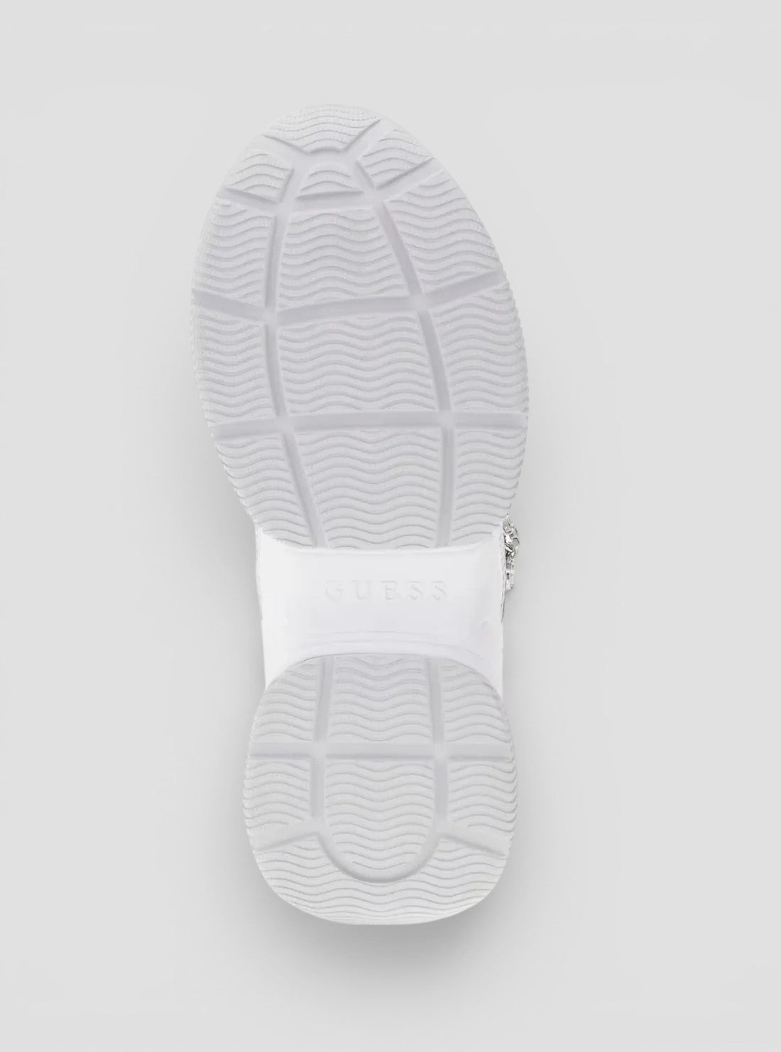 GUESS Womens White Harpaa Sneakers HARPAA Bottom View