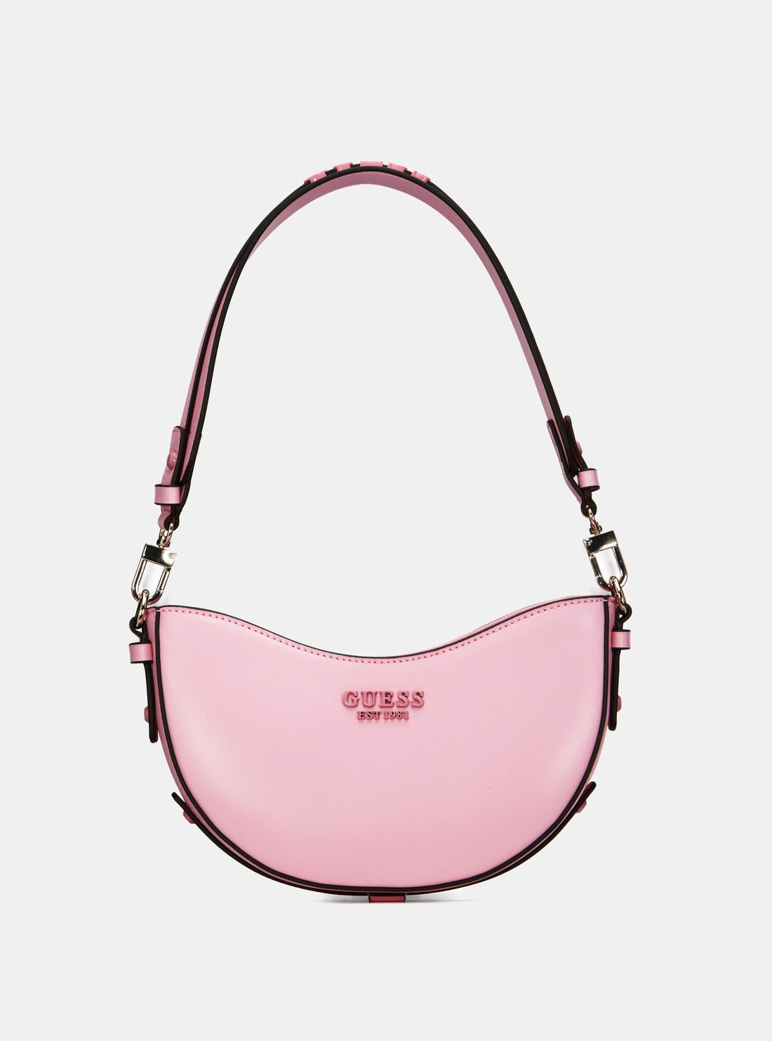 GUESS Pink Sarita Shoulder Bag front view