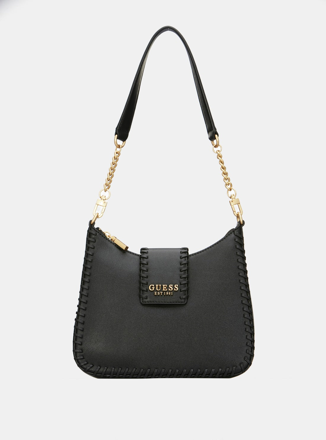 GUESS Black Libera Hobo Bag front view