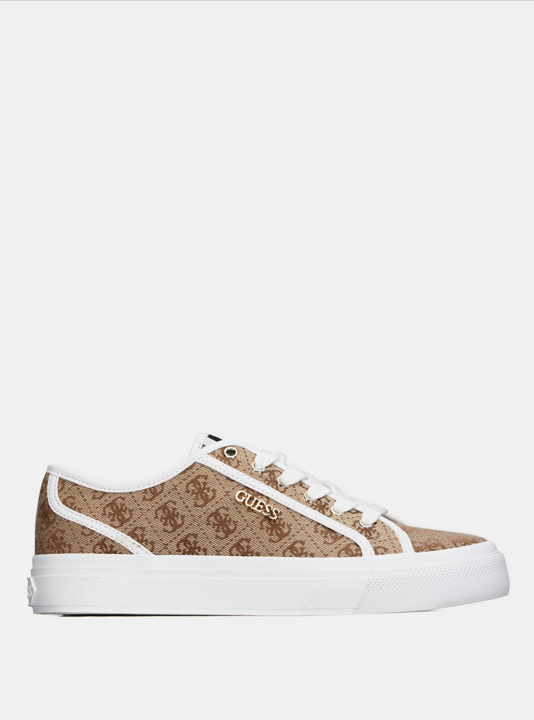 Brown Logo Jelexa Low Top Sneakers side view