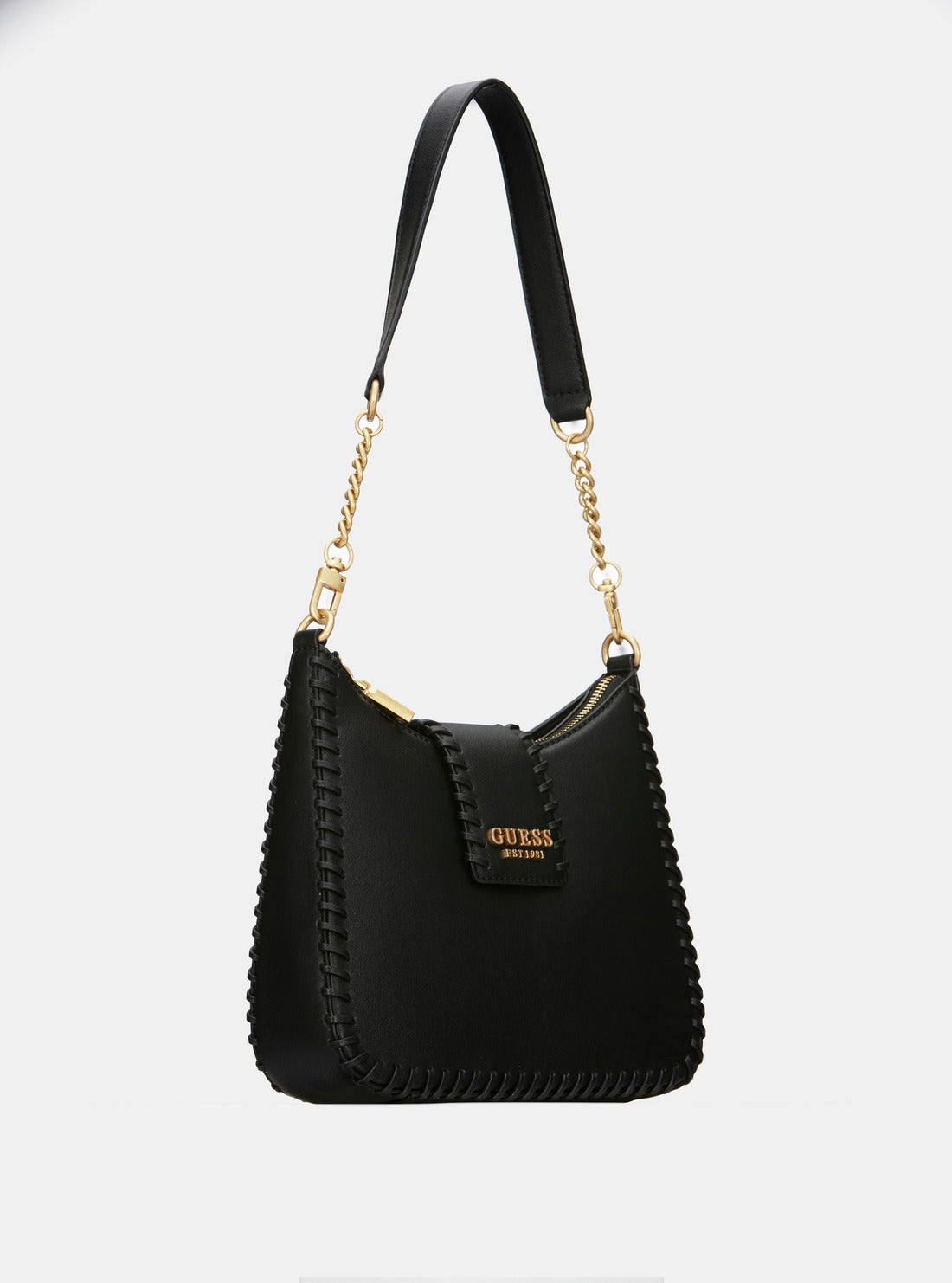 GUESS Black Libera Hobo Bag side view