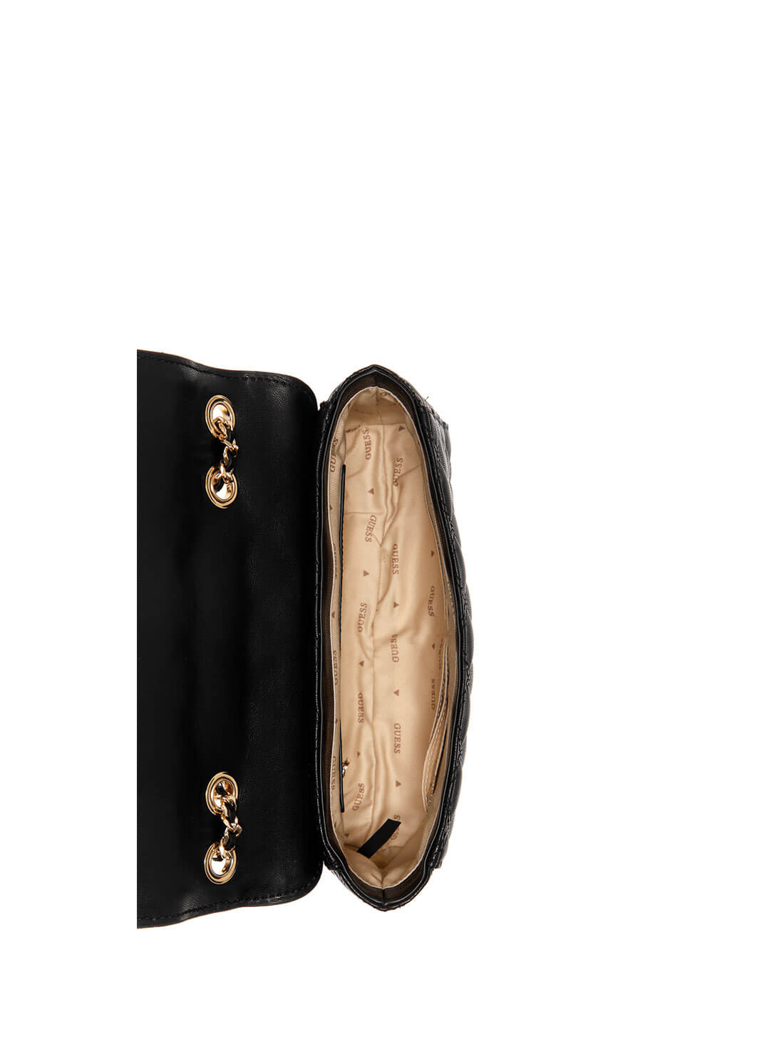 Black Kai Convertible Crossbody Bag | GUESS Women's Handbags | inside view