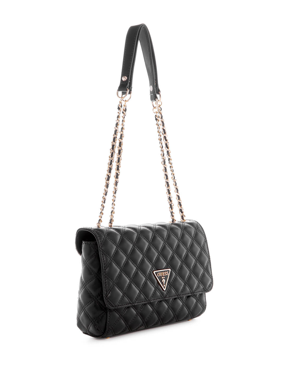Black Kai Convertible Crossbody Bag | GUESS Women's Handbags | side view