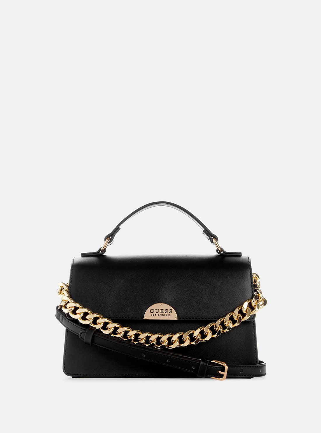 GUESS Black Vinna Mini Crossbody Bag front view