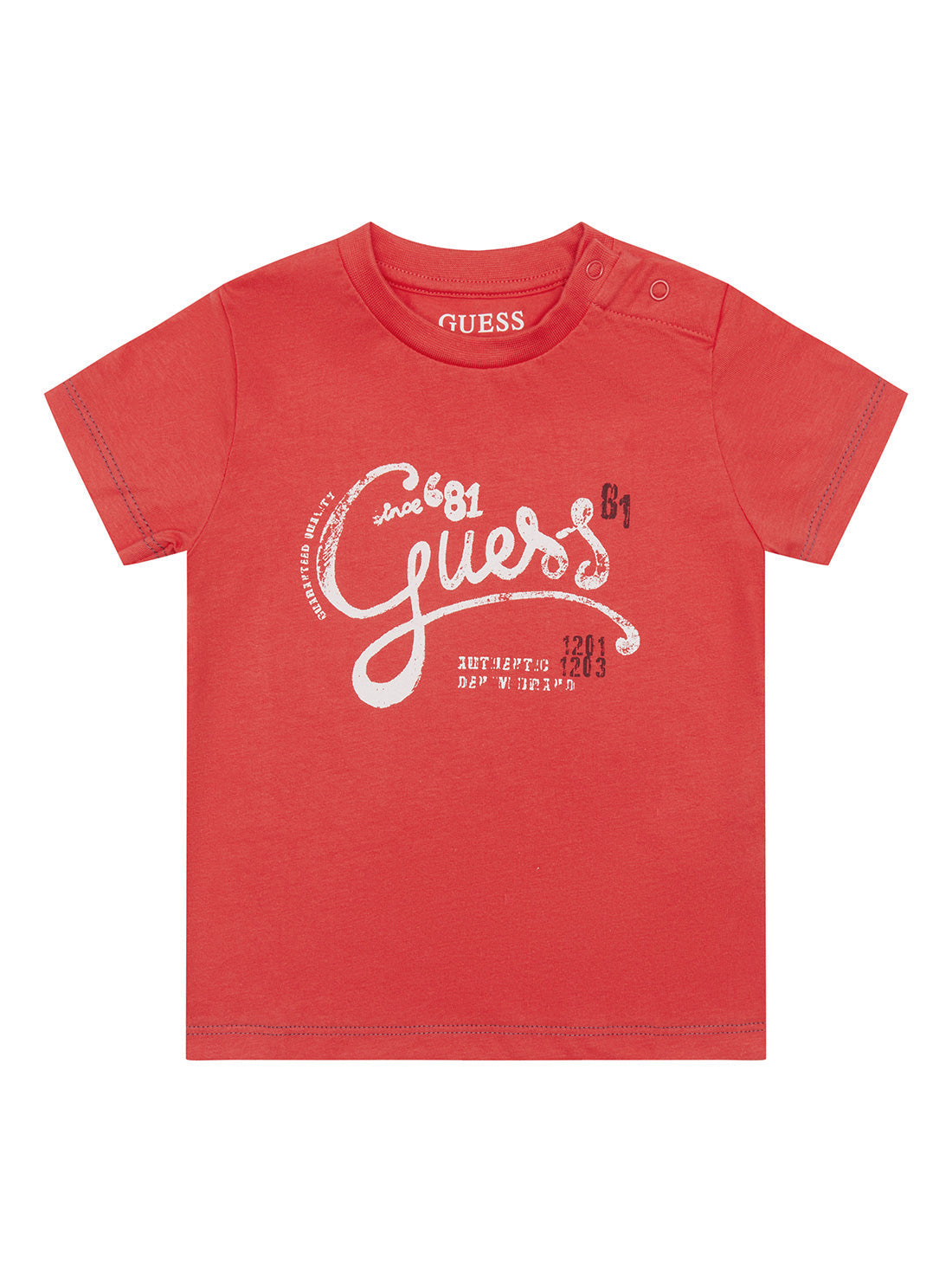 GUESS Baby Red 1981 Logo T-Shirt (3-18m) I2GI02K8HM3 Front View