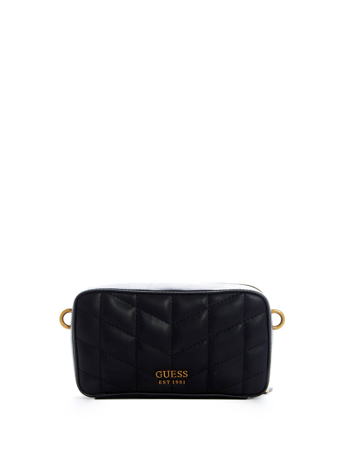 Black Brera Studded Mini Crossbody Camera Bag GUESS