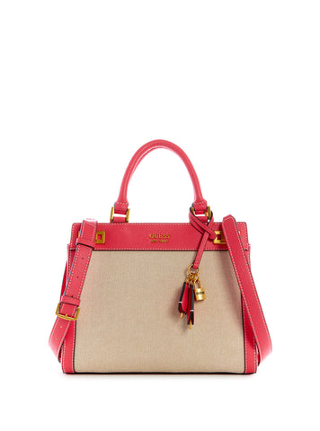 GUESS cross body bag Katey Luxury Satchel Natural / Aloe Palm, Buy bags,  purses & accessories online