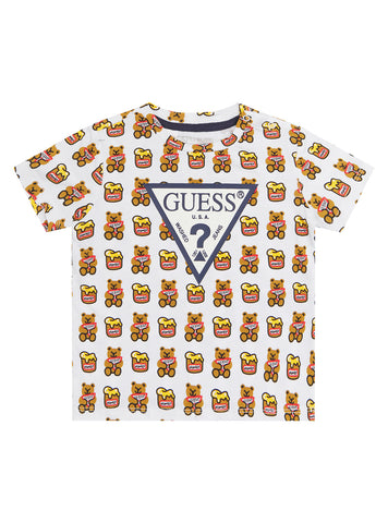 GUESS Baby Boy Animal Print Logo T-Shirt (3-18m) H1YT00K6YW1 Front View