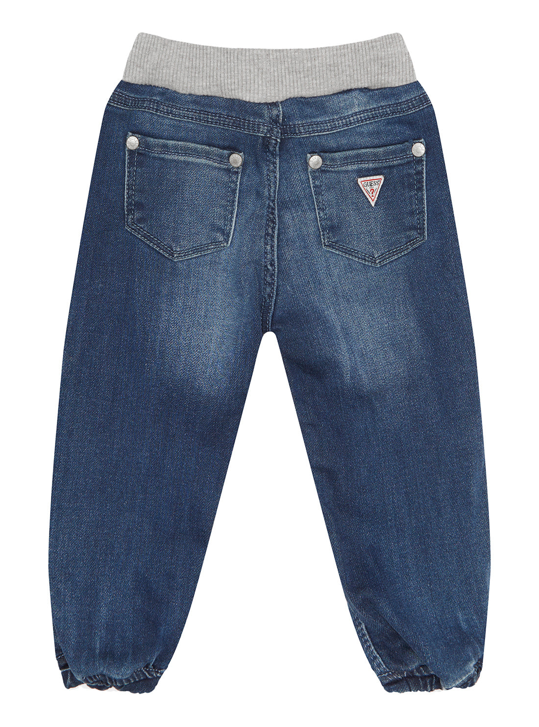 GUESS Baby Boy Light Blue Wash Pull-On Denim Pants (3-18m) I2YA00D4VY0 Back View