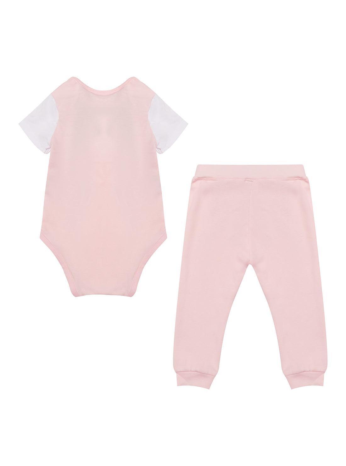 GUESS Baby Girl Ballet Pink Bodysuit And Pants 2-Piece Set (0-12m) H2RW03J1311 Back View