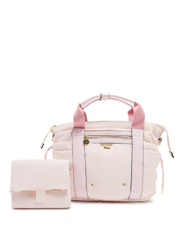 Pink 3-Pack Mommy Baby Bag and Mat Set
