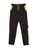 GUESS Big Boys Black Multi Logo Active Trackpants (7-16) L2RQ11KA6R0 Front View