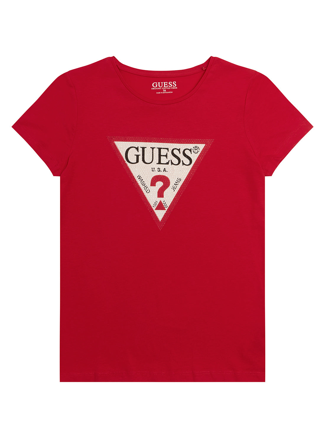 GUESS Big Girl Berry Logo T-Shirt (4-16) J2YI51K6YW1 Front View