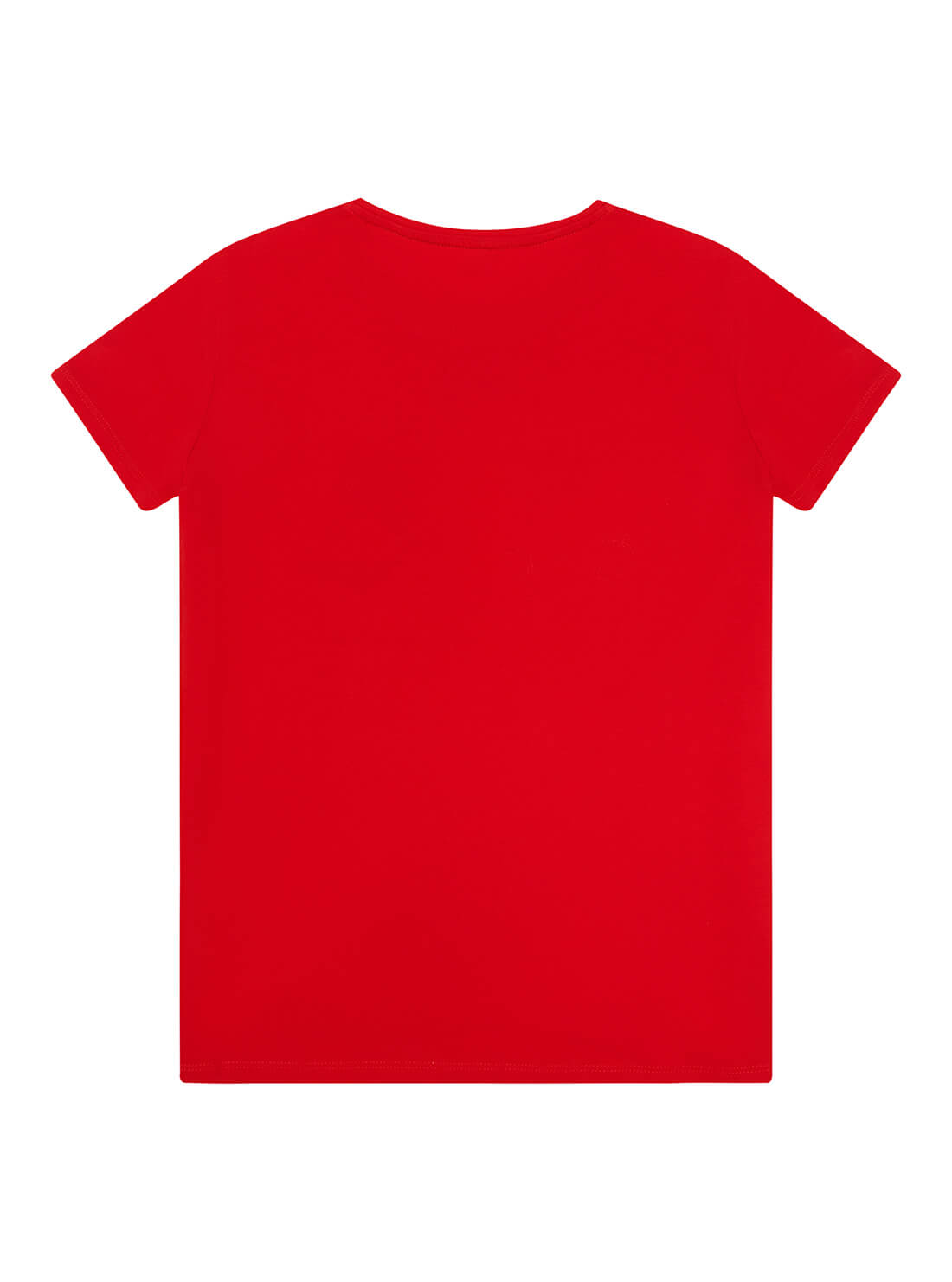 GUESS Big Girl Red Olive Branch Logo T-Shirt (7-16) Back View