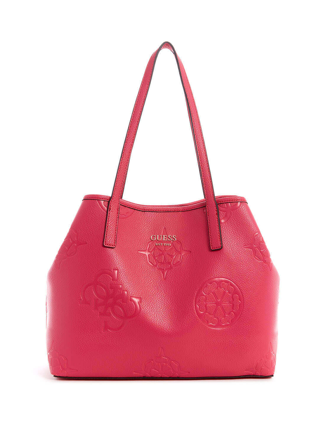 GUESS Women's Pink Vikky Tote Bag DP699523 Front View