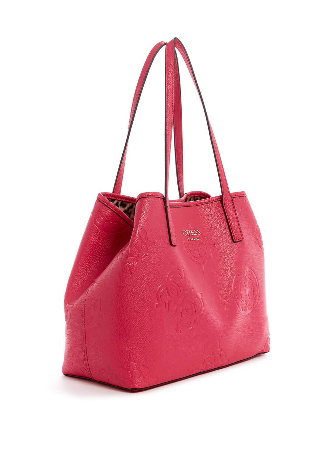 GUESS Women's Pink Vikky Tote Bag DP699523 Front Side View
