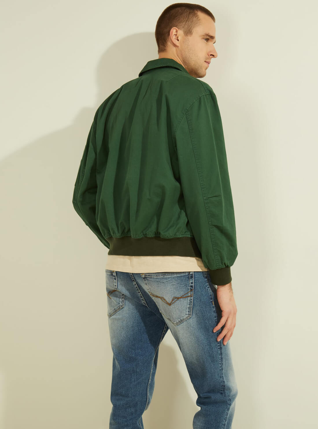 Guess green clearance bomber jacket