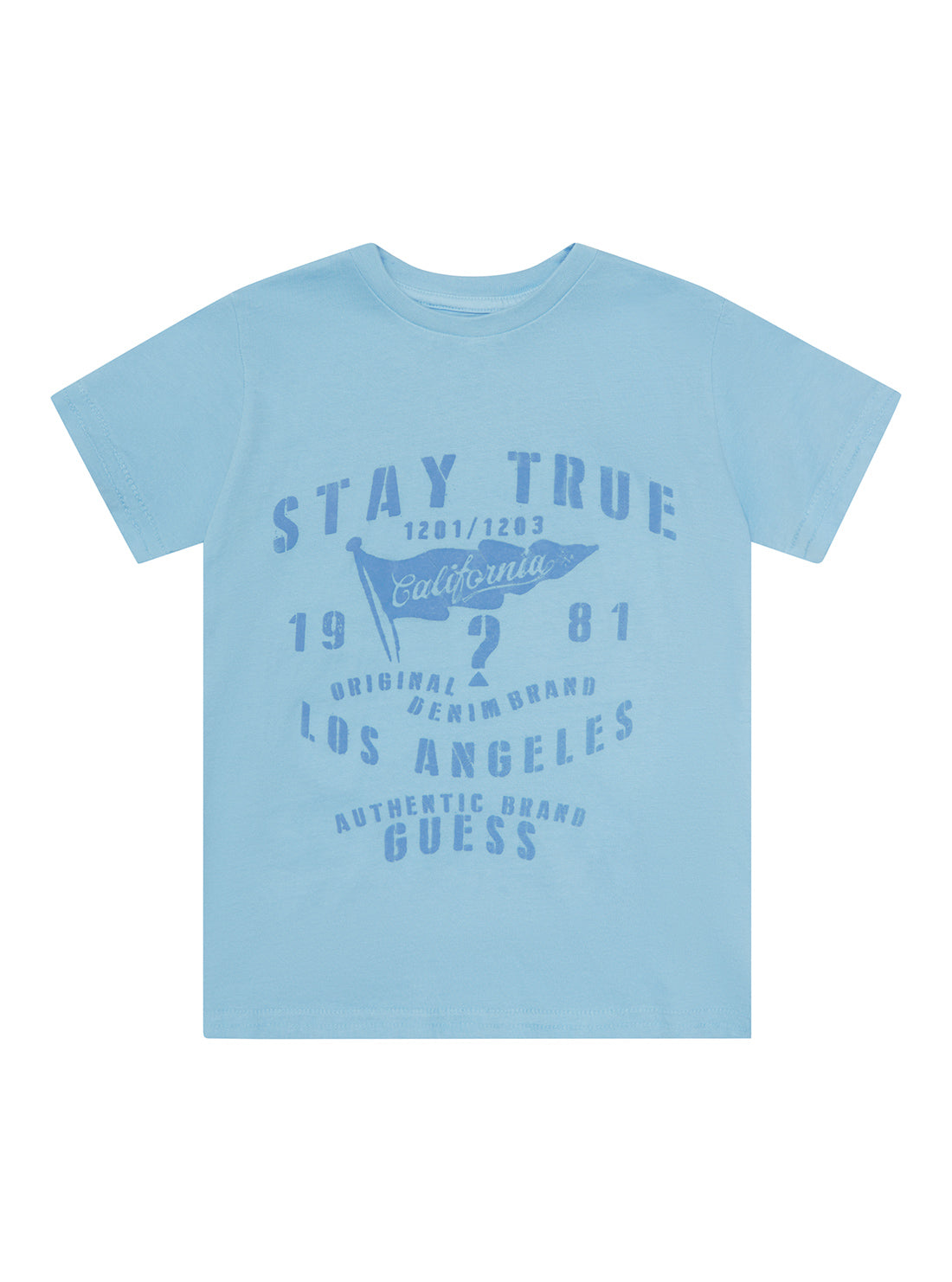 GUESS Little Boys Blue California T-Shirt (2-7)N2RI22K8HM0 Front View