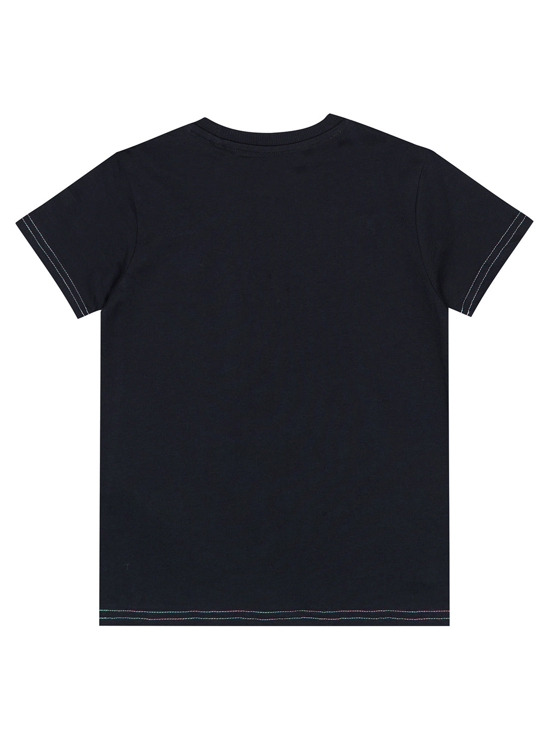 GUESS Little Boy Smart Blue Graphic Logo T-Shirt (2-7) N2BI20I3Z11 Back View