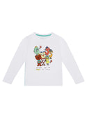 GUESS Little Boy White Support Your Friends T-Shirt (2-7) N2BI21I3Z11 Front View