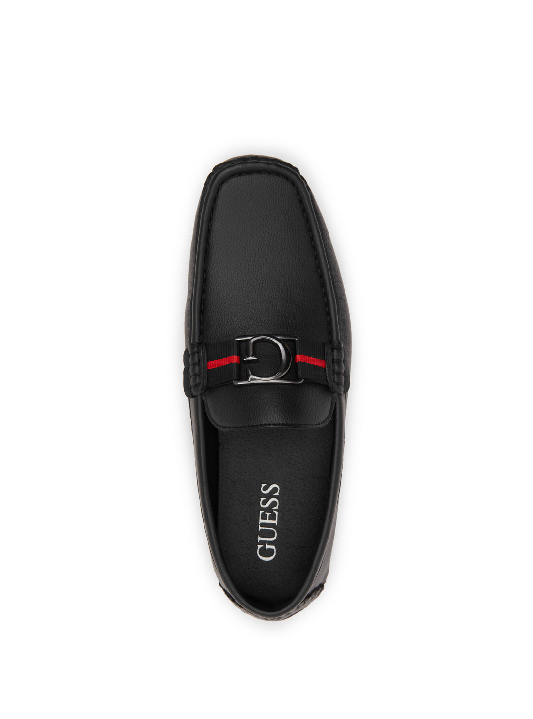 GUESS Men's Black Askers Loafers ASKERS Top View