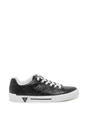 GUESS Men's Black Munner Logo Low Top Sneakers MUNNER-A Side View