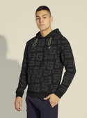 GUESS Men's Eco Black Galen Logo Active Jumper Z2YQ16K7ON1 Front View