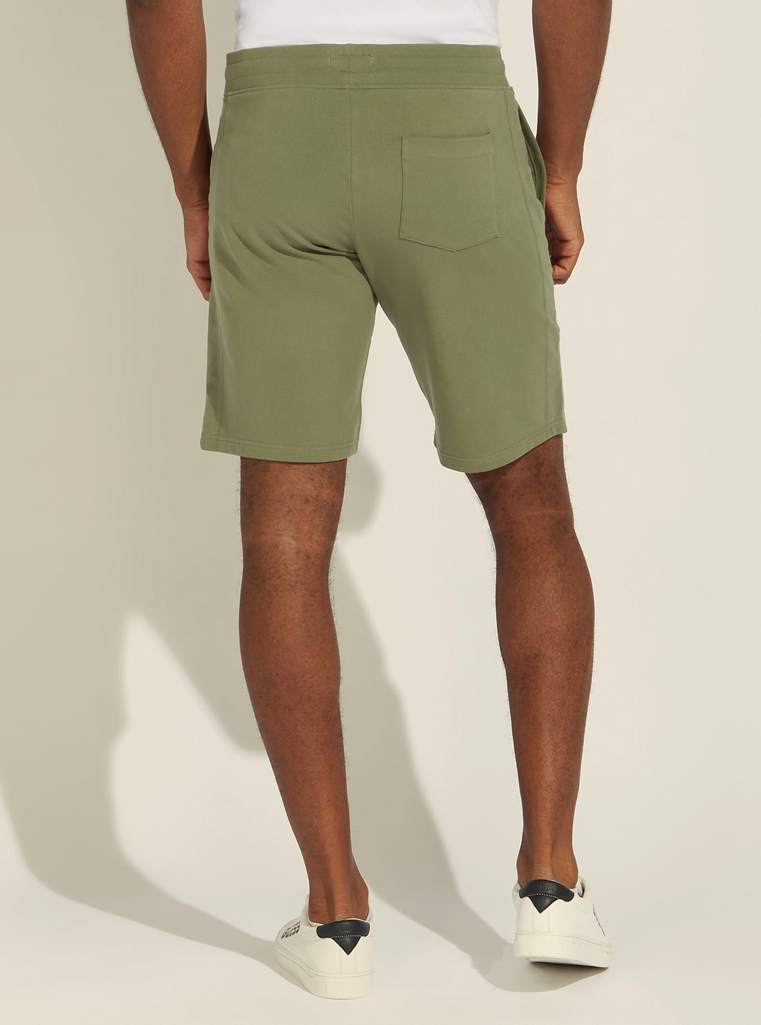 GUESS Men's Eco Green Livio Relaxed Fit Shorts M2GD06K6ZS1 Back View