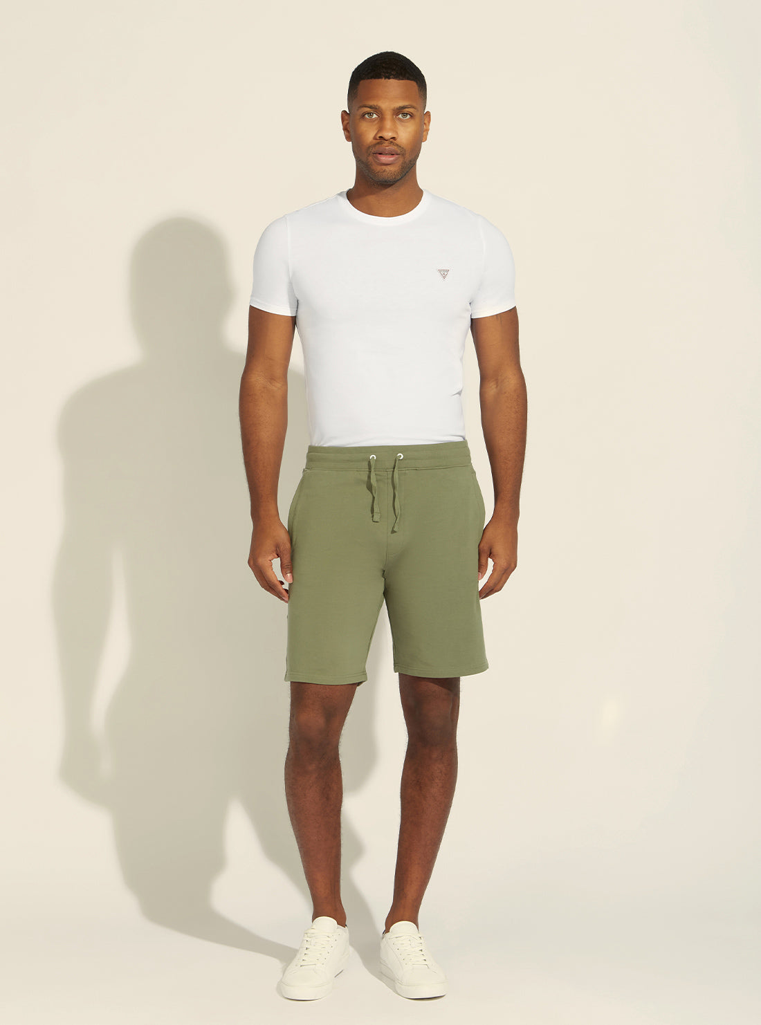 GUESS Men's Eco Green Livio Relaxed Fit Shorts M2GD06K6ZS1 Full View