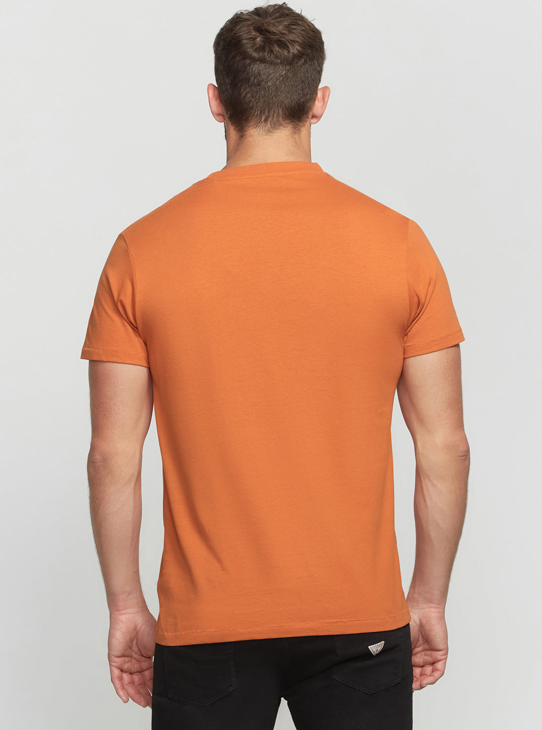 GUESS Men's Eco Orange Arzen T-Shirt M2BI38K8FQ4 Back View