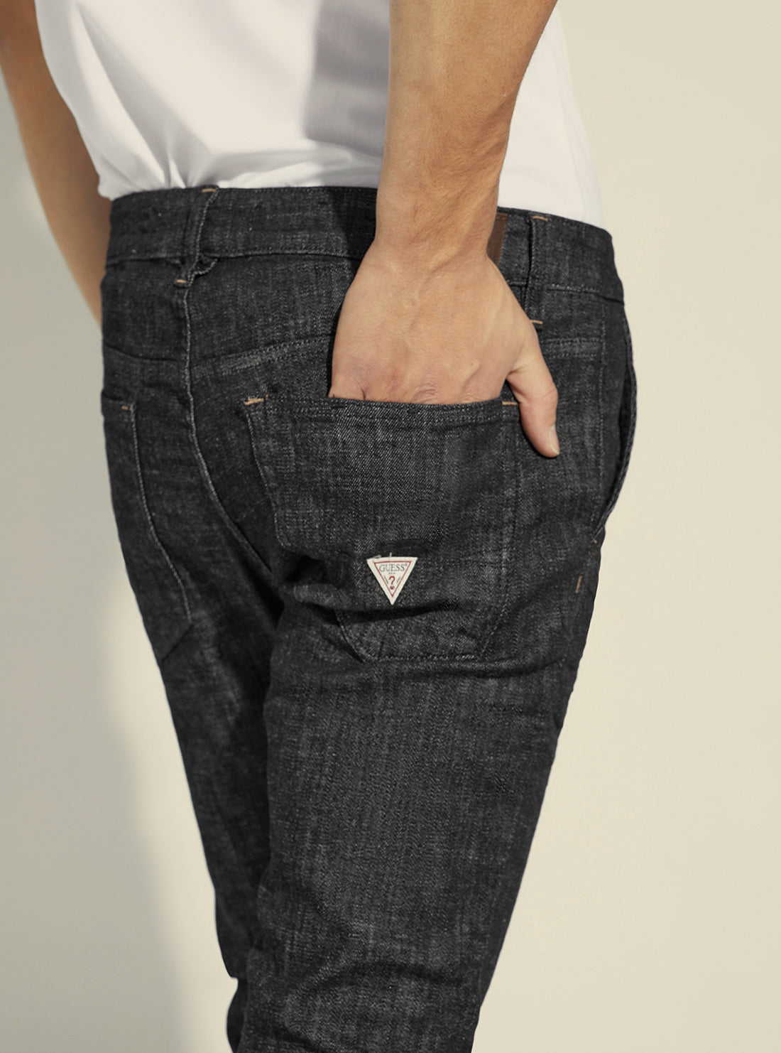 Mid-Rise Straight Leg Adam Denim Jeans In Blackway Wash