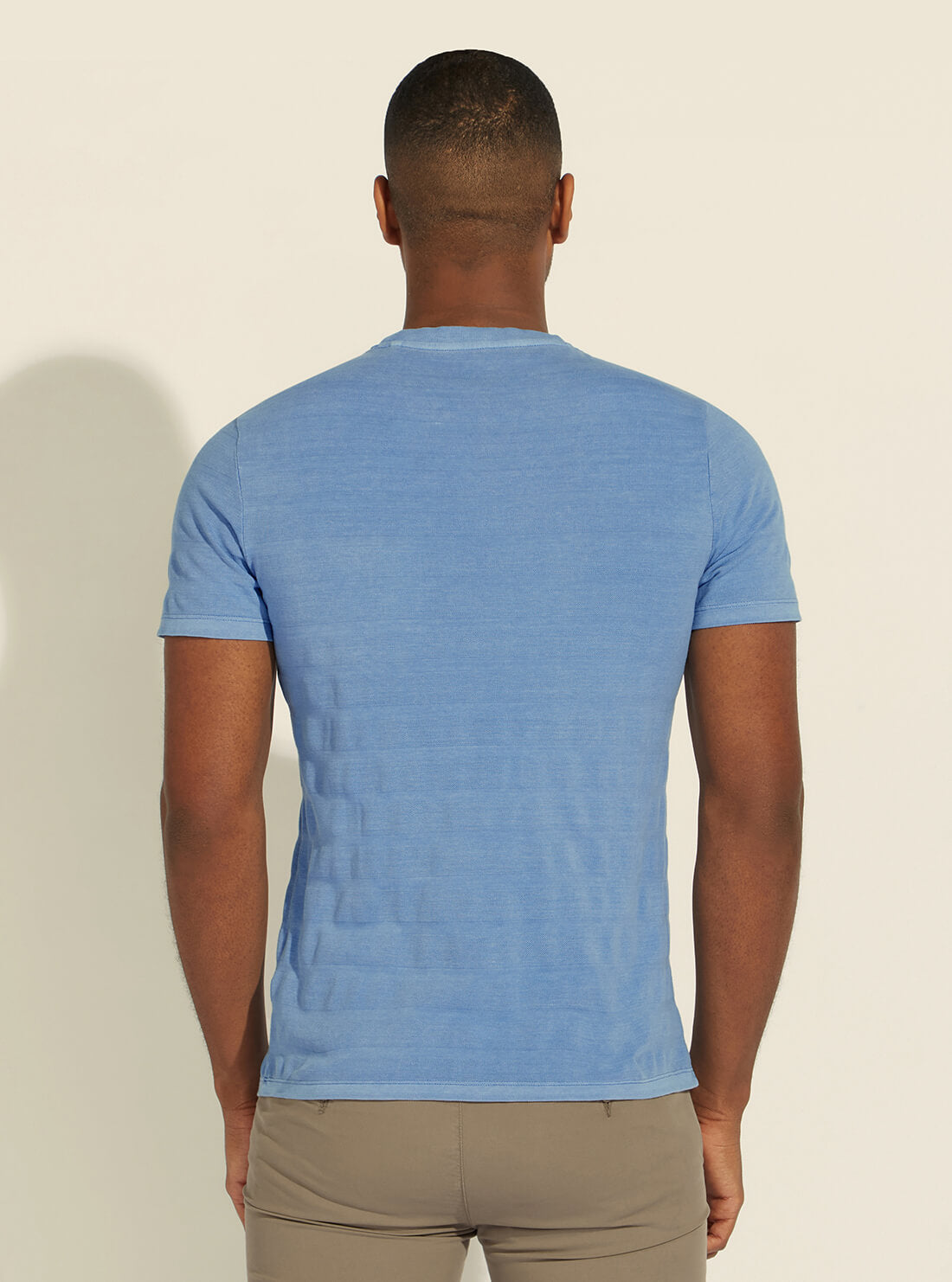 GUESS Mens Blue Vegas Logo T-Shirt M2GI07KB350 Back View