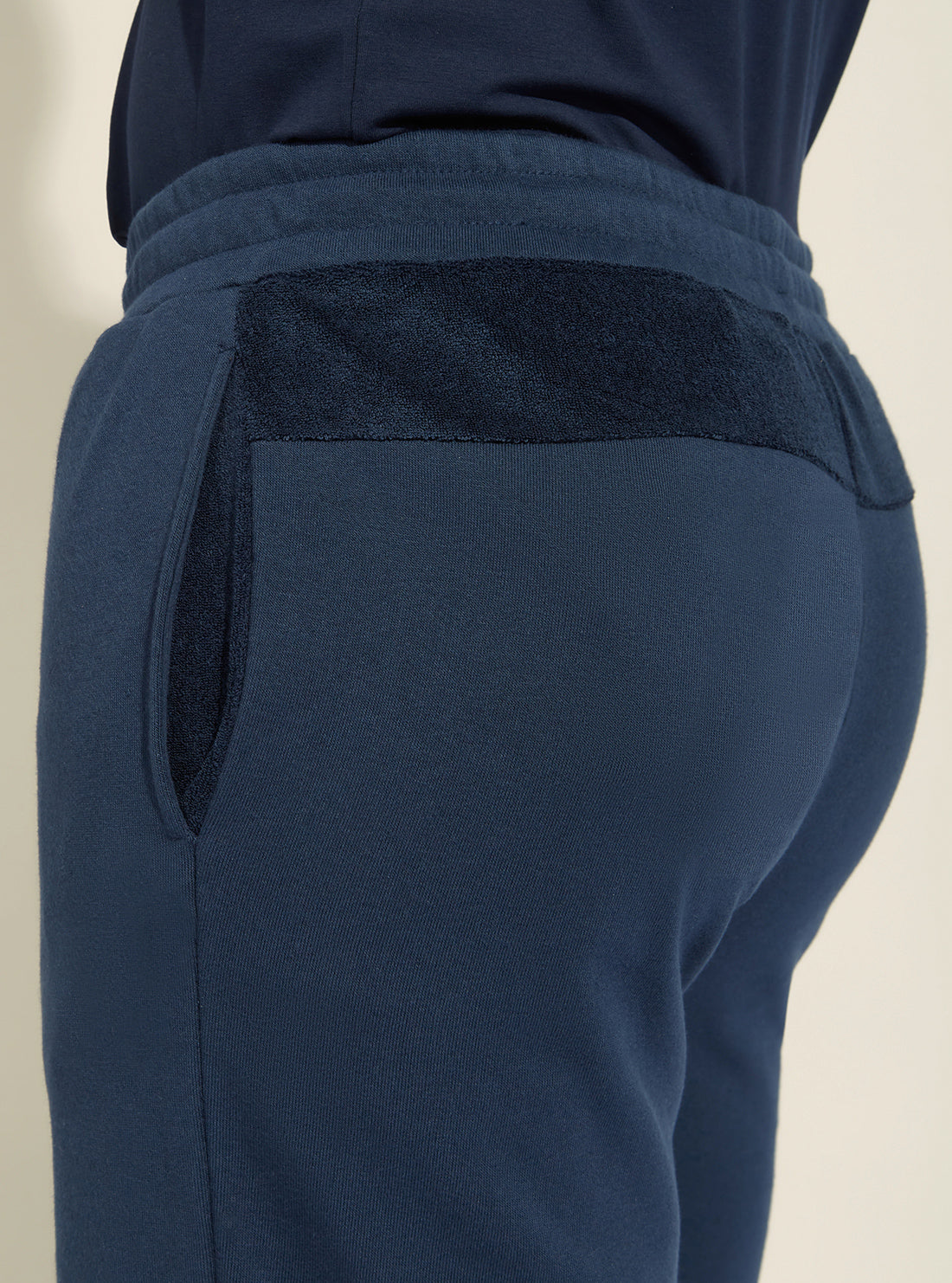 GUESS Mens Silk Blue Mitchell Active Shorts Z2GD03SG00O Detail View