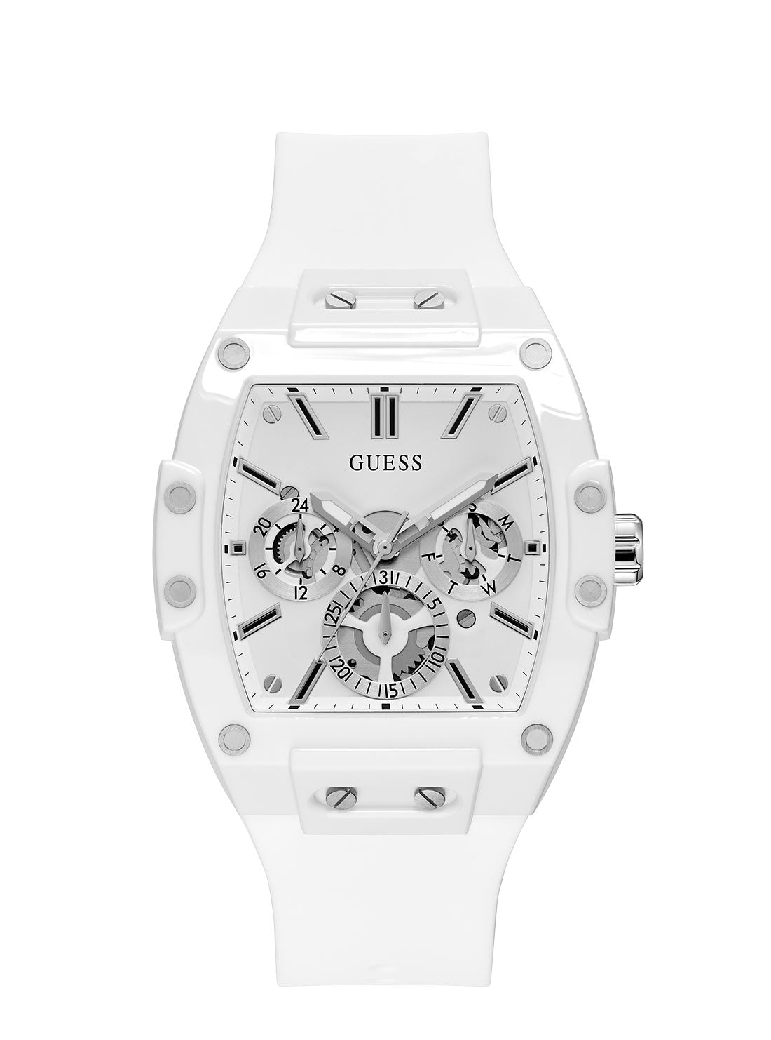White Phoenix Silicone Watch - GUESS