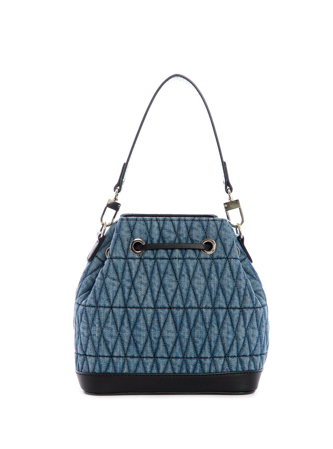 Denim Blue Nadia Crossbody Bucket Bag GUESS