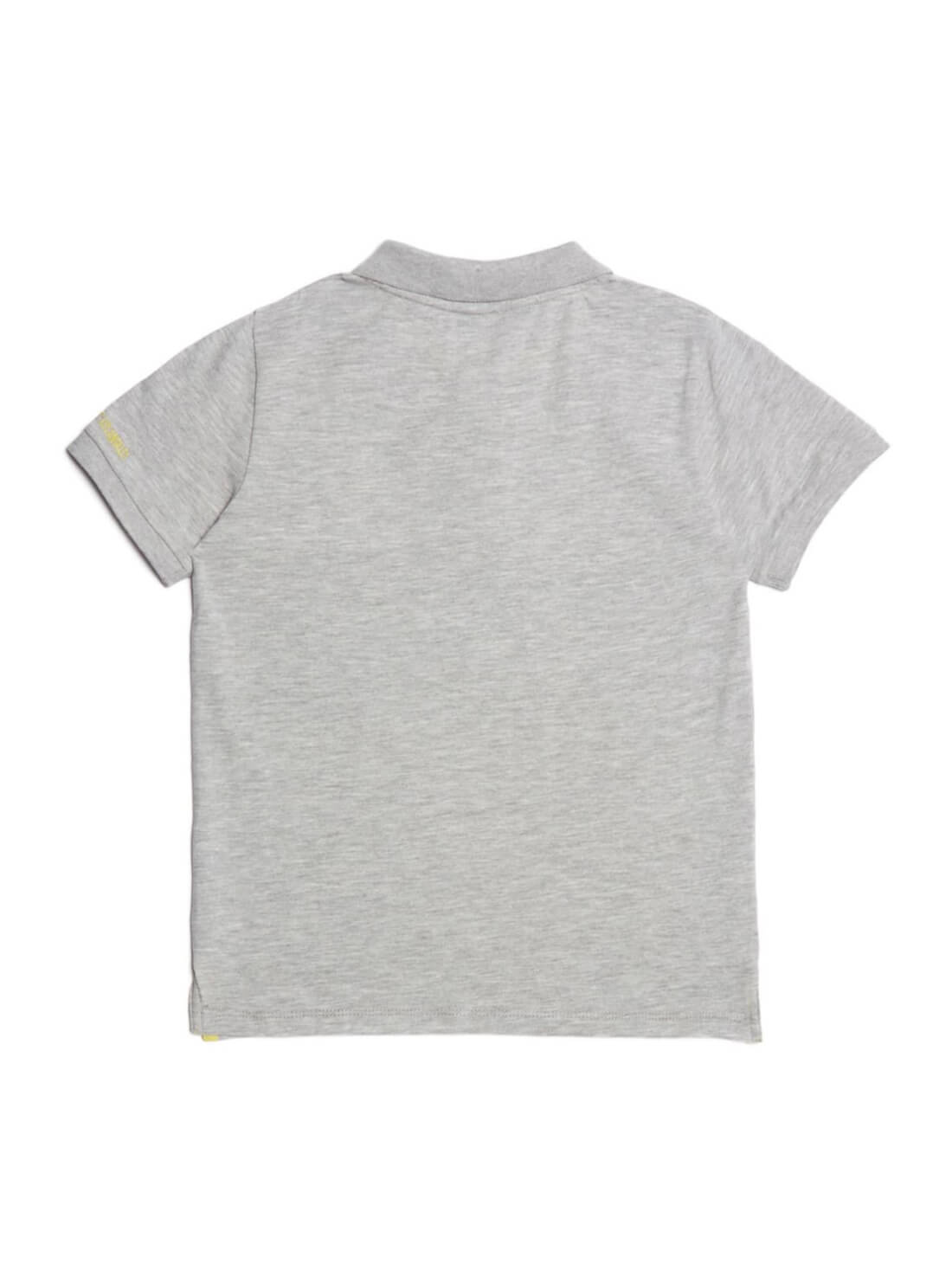 GUESS Kids Big Boy Grey Polo Logo T-Shirt  (7-16) L71P21K5DS0 Back View