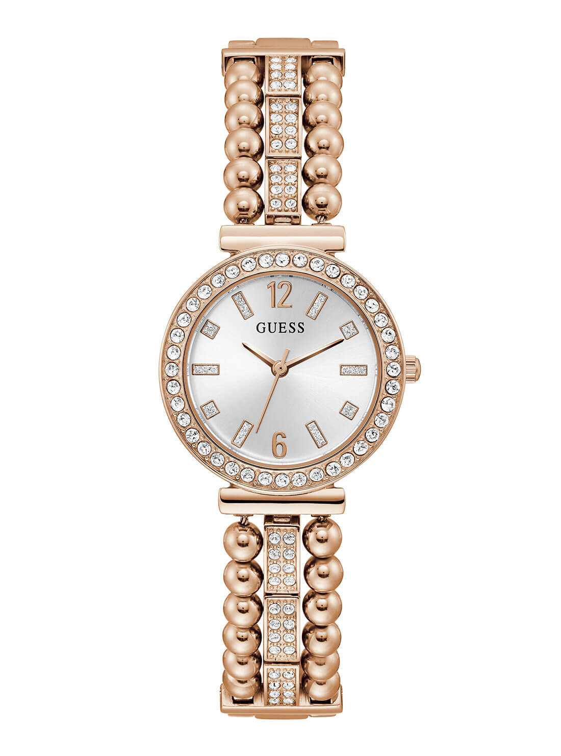 Rose Gold Beaded Glitz Gala Watch