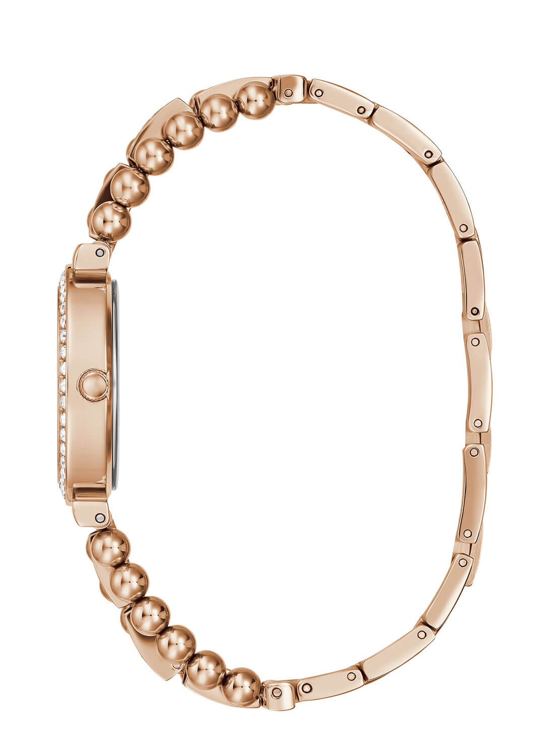 Rose Gold Beaded Glitz Gala Watch