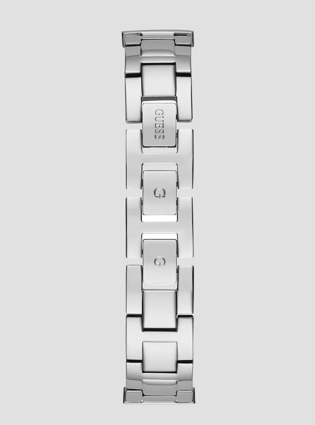GUESS Womens Silver Beaded Glitz Gala Watch GW0401L1 Back View