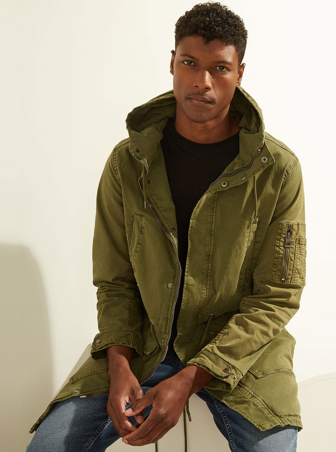 Green sales parka jacket