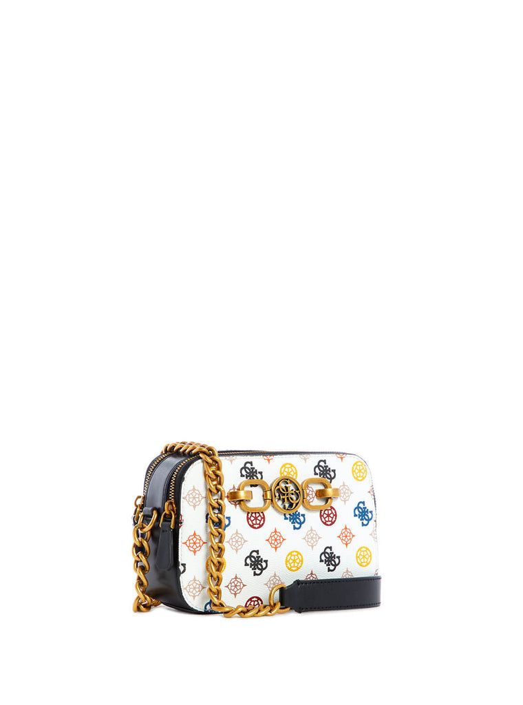 White Multi Noelle Crossbody Camera Bag - GUESS