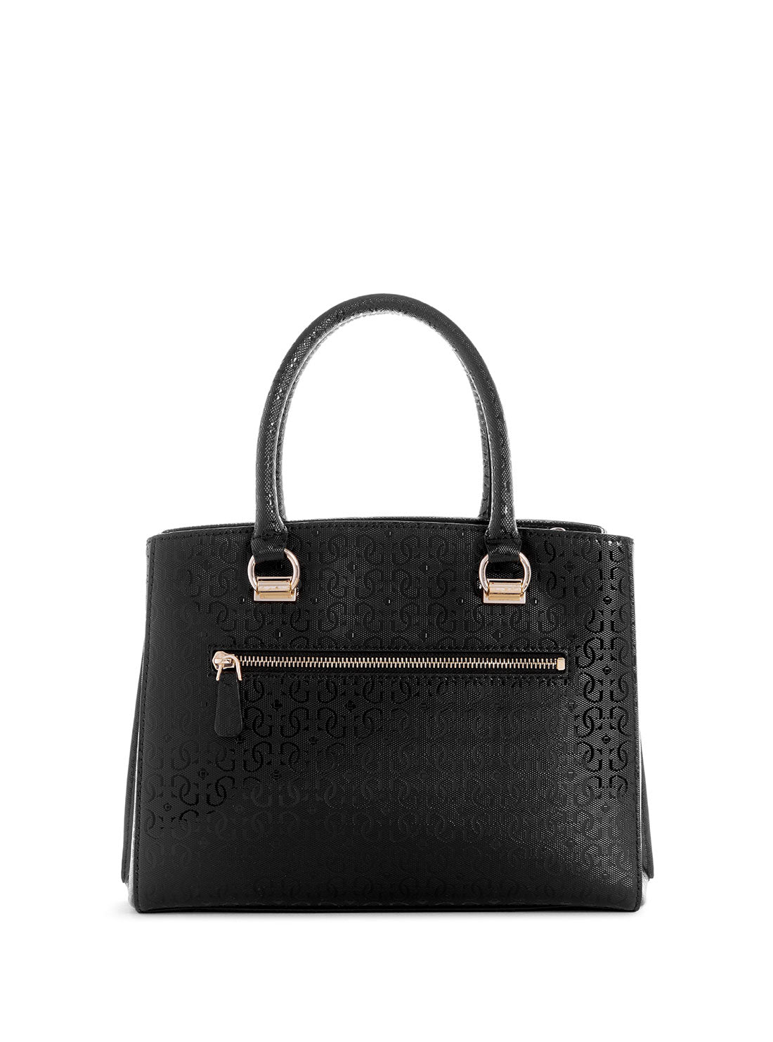 GUESS Women's Black Alexie Girlfriend Satchel GG841606 Back View