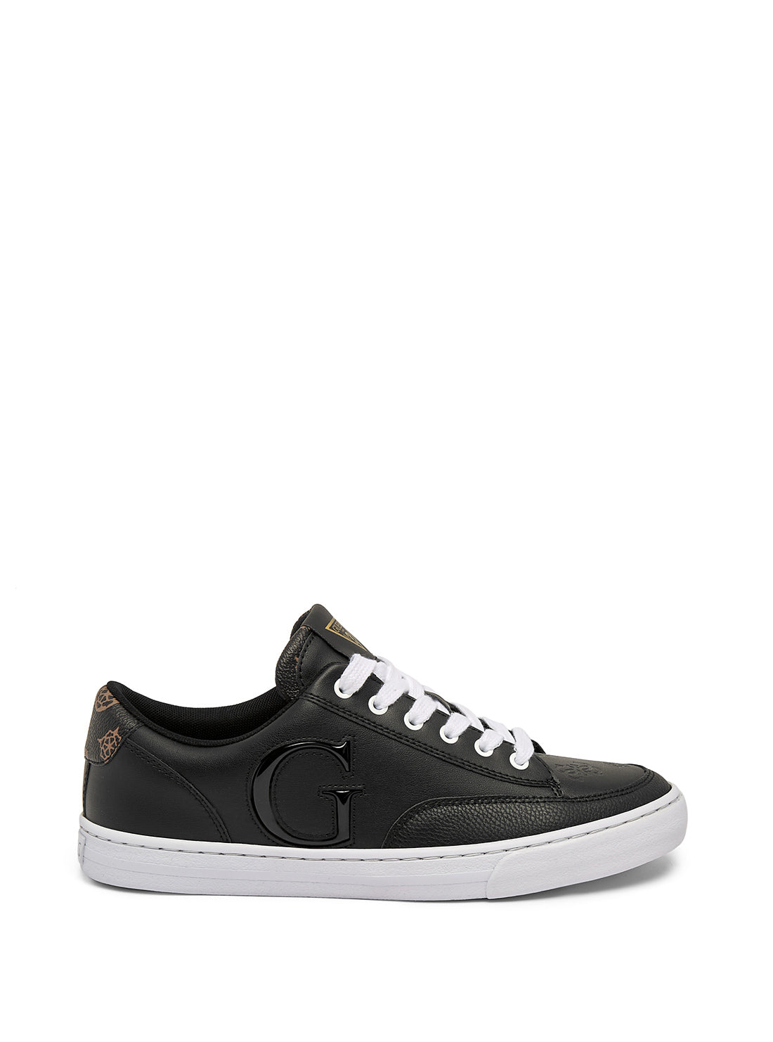 GUESS Women's Black Arania Low Top Sneakers ARANIA Side View